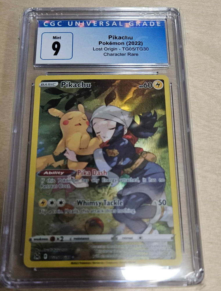 CGC 9 Pikachu (TG05/TG30) [Sword & Shield: Lost Origin]