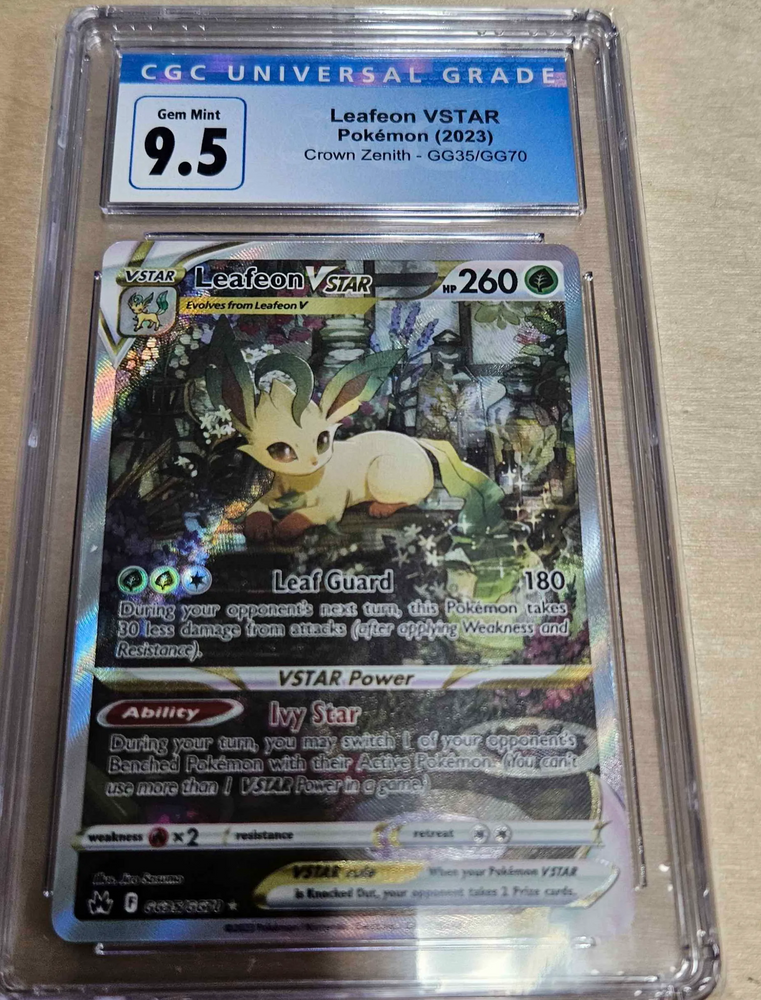 CGC 9.5 Leafeon (GG35/GG70) [Sword & Shield: Crown Zenith]