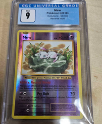 CGC 9 Mew (Reverse Holo) (53/108) [Evolutions]