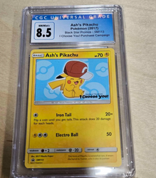 CGC 8.5 Ash's Pikachu (SM113) [Sun & Moon: Black Star Promo]