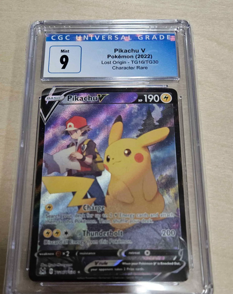 CGC 9 Pikachu V (TG16/TG30) [Sword & Shield: Lost Origin]