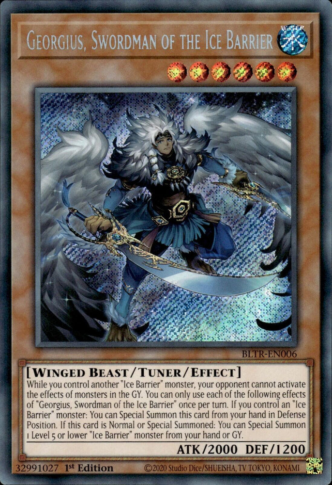 Georgius, Swordman of the Ice Barrier [BLTR-EN006] Secret Rare