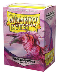 DRAGON SHIELD SLEEVES MATTE PINK DIAMOND 100CT